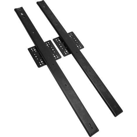1 paire de rails de porte coulissante dissimulés de 20 pouces (50,8 cm) de profondeur, largeur 35 mm, capacité de charge 20 kg, pour armoire ou placard (1/5)