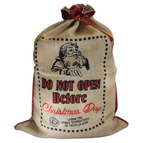 Sac du Père Noël - Ne pas ouvrir avant- Vendu par 1