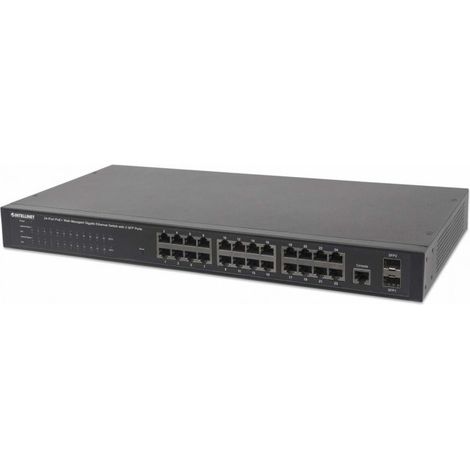 Intellinet 24-Port Gigabit PoE Switch - Managed, 52 Gbps (1/5)