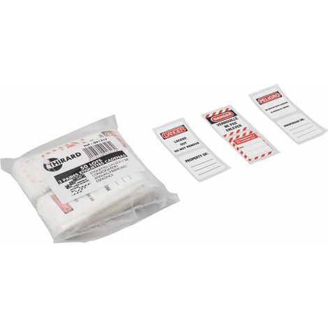 Lot d'étiquettes pour 50 cadenas FR/GB/ES - THIRARD