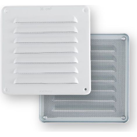 FPLUS rejilla atorn.aluminio 15x15 c/mosq.blanca , Rejilla de atornillar 15 x15 de aluminio con mosquitero pegado por detras.
COLOR BLANCA.