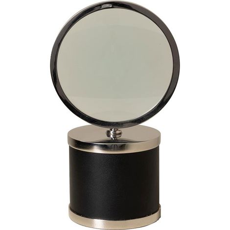 Loupe sur base cylindrique cuir 12x23x10cm (1/5)