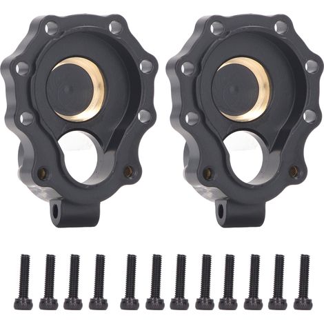 2pcs Carter de Portail Intérieur en Laiton, Contrepoids pour Voiture Radiocommandée Traxxas RC (1/5)