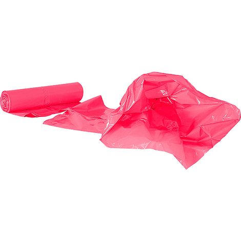 BRB Müllsäcke 120 Liter, 40µm, 700x1100mm, 250 Stück (10 Rollen zu je 25 Säcken) (rot)