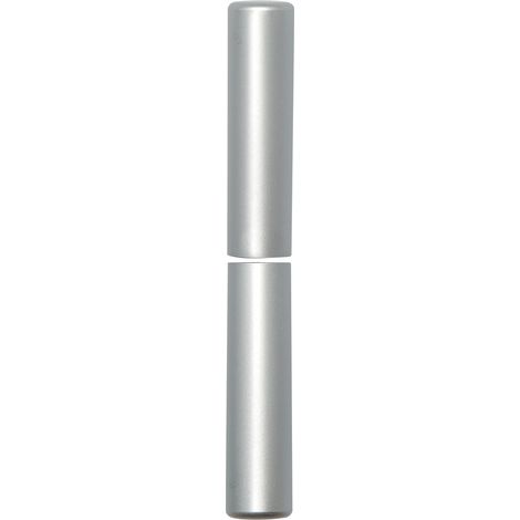 Zierhülse aus Aluminium Aufsteckhülse verchromt matt für Einbohrbänder Band ø 15mm, Bandhöhe 92mm, oben + unten