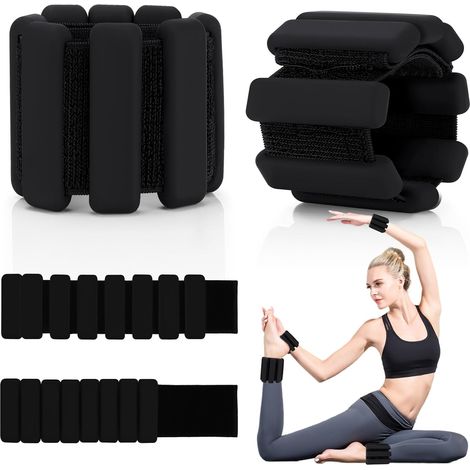 2 Pièces (0,45 Kg Chacune) - Bracelets Portables pour Yoga, Danse, Pilates, Cardio, Aérobic et Marche (1/5)
