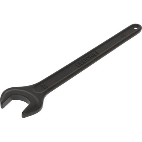 Clé plate simple 894 Ouverture de clé 22 mm Longueur 193 mm phosphaté avec trou d’accrochage