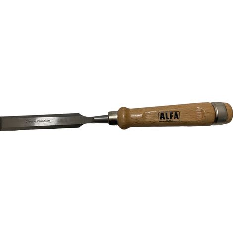 SCALPELLI SGORBIE PER INTAGLIO LEGNO ACCIAIO Cr-V FALEGNAME ALFA TOOLTEK, " 6mm " (1/2)