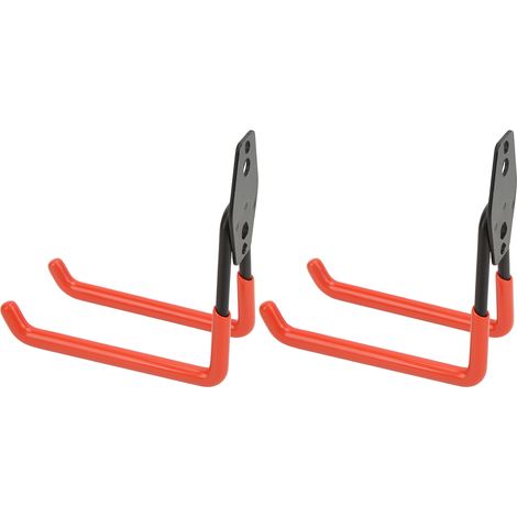 Crochets de Rangement Mural Garage pour Vélos et Équipements Lourds - Lot de 2 (1/5)