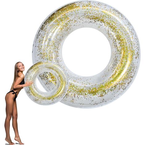 Galleggiante gonfiabile per adulti, 85 cm, in PVC, ideale per feste estive in spiaggia e in piscina (1/5)