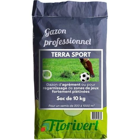 Gazon sport jeux Terra Sport 10 kg résistant au piétinement, établissement rapide - Florivert 1201637 (1/2)