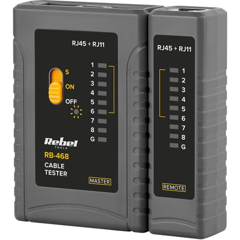 Rebel Tools RJ45 RJ12 RJ11 Kabelnetzwerk-Telefonleitungstester (1/4)