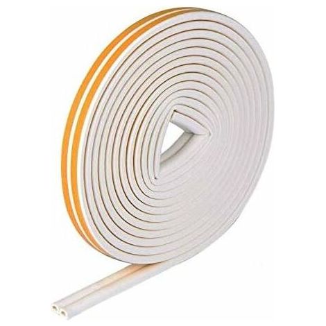 1 Bande de joint D-Profil, auto-adhésive, étanchéité caoutchouc EPDM, insonorisation fenêtre porte, 6m (1/5)