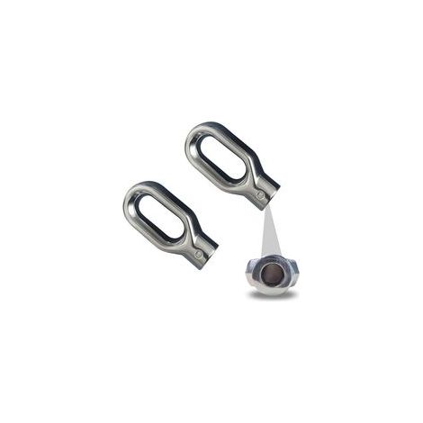 Treuil Anneau de Sortie Treuil Manuel en alliage d’aluminium, 2 pièces, haute résistance et facile à monter pour store banne (Trou Principal 10mm, Petits Trous Latéraux 4mm) (1/4)