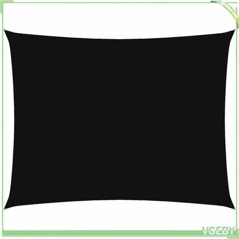 Voile de parasol - FAFEICY - 135765 - Rectangulaire - 3,5 x 5 m - Noir (1/5)