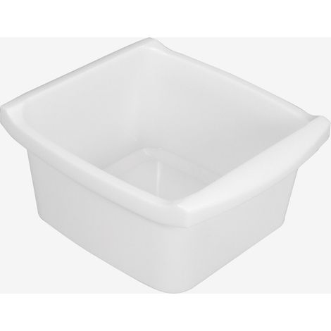 Cuvette rectangulaire profonde 16 L - blanc - Gilac