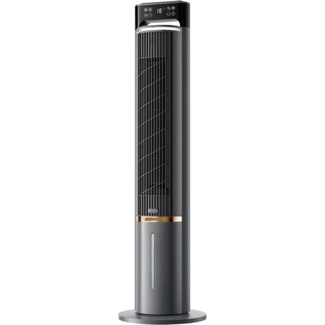 Climatiseur Portable sans fenêtre, rafraîchisseur d'air par évaporation avec télécommande, réservoir d'eau de 4 L et 4 Blocs de Glace, minuterie 12 h, arrêt Automatique,