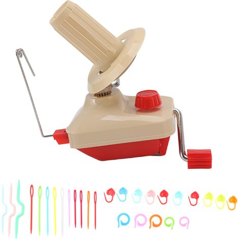 Dévidoir à laine portable, manuel, silencieux, pour usage domestique, bobineur de fil à main, set d'outils DIY pour couture et tricot (1/5)