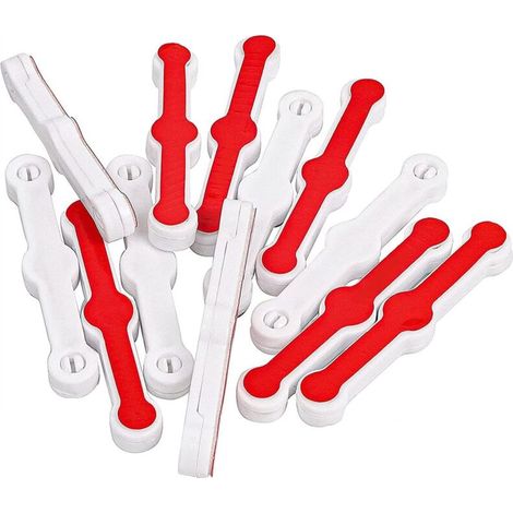 12er-Pack Fliegengitter-Fensterclips, selbstklebende Befestigungsclips für Fliegengitterfenster, kein Bohren erforderlich, Insektenschutz für Küche, Balkon und Tür