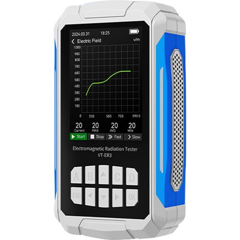 Détecteur De Rayonnement Électromagnétique Avec Écran TFT Et Batterie 2000mAh - Testeur Radiofréquence Pour Mesure (1/5)