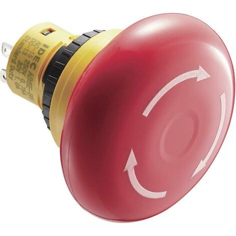 Idec AB6E-4BV02PRM Arrêt d'urgence 250 V/AC 3 A 2 NF (R) IP65 1 pc(s) D75194 (1/4)