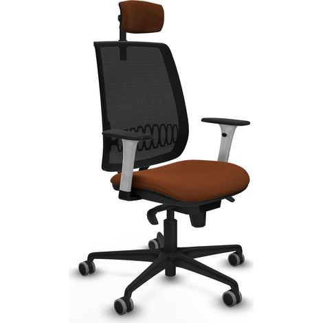 Chaise de bureau piqueras y crespo Alares noir et blanc mousse haute densité (1/2)