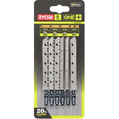 Ryobi RAK6JSBW Kit 6 Universal-Stichsägeblätter 6/10/120TPI (1/2)
