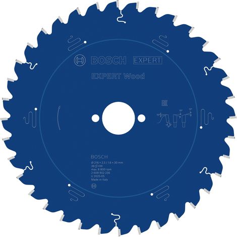 Bosch EXPERT Wood Circular Saw Blade 216 x 2.3/1.6 x 30 mm T36 2608902236 (1/5)