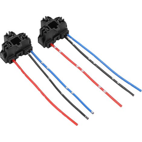 Deux connecteurs femelles pour ampoules LED H4-3, résistants à la chaleur et à la corrosion, compatibles avec les douilles de faisceau de câblage de phares pour automobiles, navires, remorques, etc. (1/2)