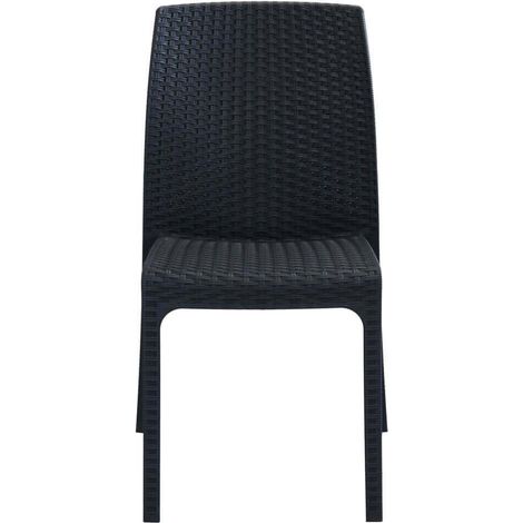 ALMA - sedia da giardino impilabile in wicker stampato (1/4)