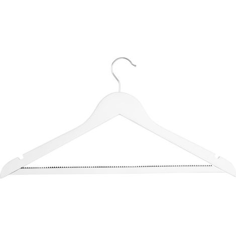 Cintres en bois blanc (lot de 10) - BOLERO (1/5)