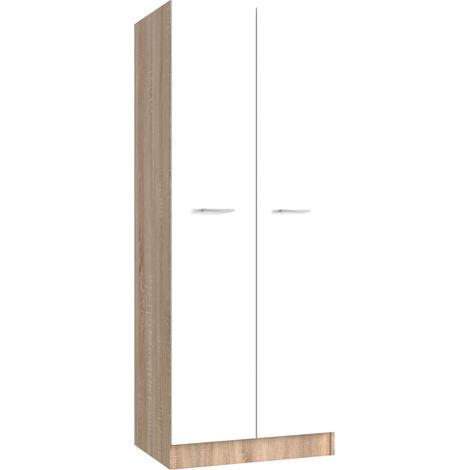 1PZ KIT ARMADIO 2 ANTE 71X51,5XH181 CM ROVERE BIANCO (1/5)