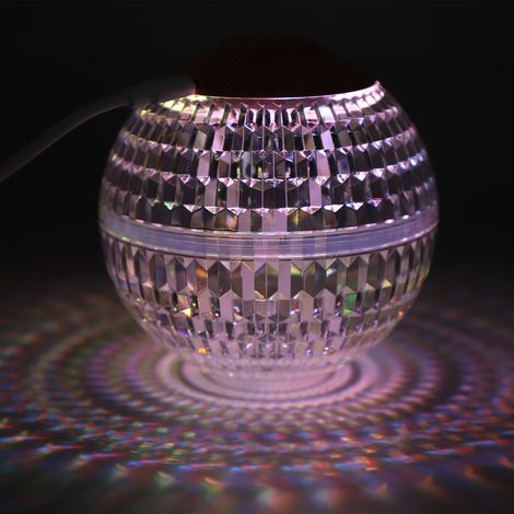 Mini humidificateur avec veilleuse et boule de cristal, 2,2 W, 350 ml, RGB, alimentation USB, fonctionnement silencieux, humidificateur portable pour la maison (1/5)