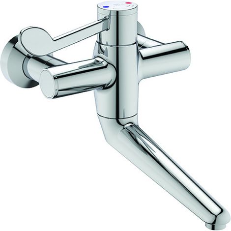 IS Wand-WT-Thermostat Ceraplus Safe SQ Ausld. 200mm absp.S-Anschlüsse Chrom (1/3)