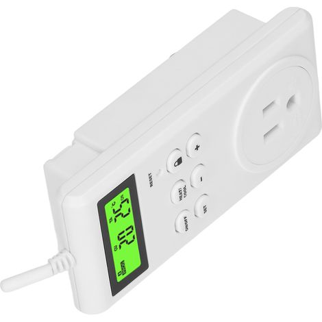 Thermostat intelligent sans fil avec minuterie, interrupteur, prise et écran LCD (120 V US) (1/5)