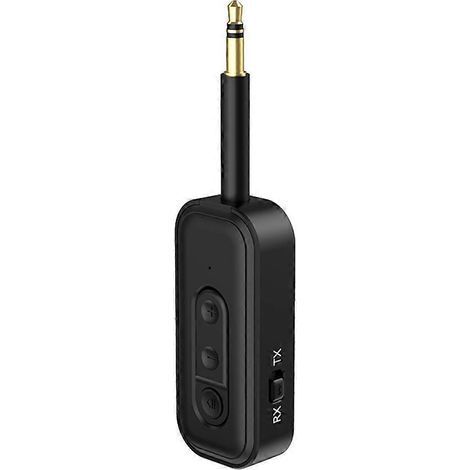 Émetteur-récepteur audio Bluetooth 5.3, adaptateur audio stéréo sans fil AUX, carte TF, télévision mains libres pour voiture. (1/5)