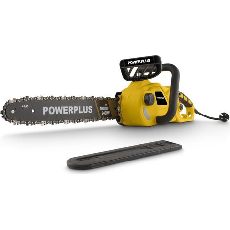 Powerplus Tronçonneuse électrique POWXG10024 - 2400W - guide 40 cm - lubrification automatique - pour travaux de jardin