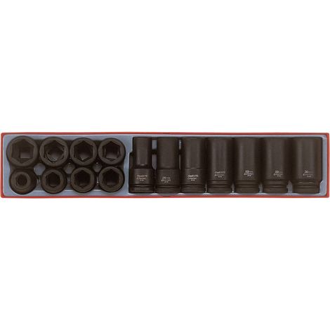 Jeu de douilles à choc TTX4 tray 3/4 19-36mm 15 pièces Teng Tools TTX9415