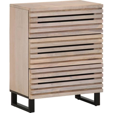 Maison Exclusive - Credenze 2 pz 60x34x75 cm in Legno Massello di Mango (1/5)