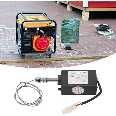 Électrovanne d'arrêt d'allumage du générateur diesel KY-XHQ-PT alimentée pour commander le dispositif d'arrêt désactivé (normalement fermée, 12 V) (1/5)