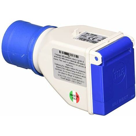 Adattatore industriale Cetac Schuko Simple 2p con coperchio (1/3)