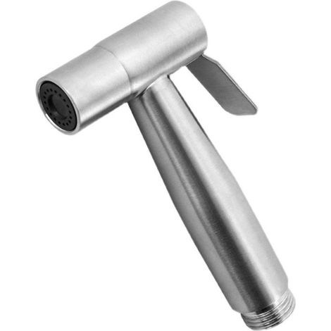 Pistolet pulvérisateur + siège + tuyau de 1,5 mètre pour envoyer de la colle sans clou 304 ensemble de pistolet de pulvérisation de lave-toilettes en acier inoxydable, (1/4)