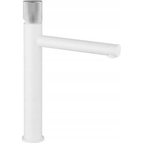 Mexen Elba One rubinetto alto per lavabo, bianco/cromo - 74111-22 (1/2)