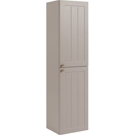 Mobile bagno in cashmere stile classico 35 x 136 x 27 cm, maniglia oro (1/5)