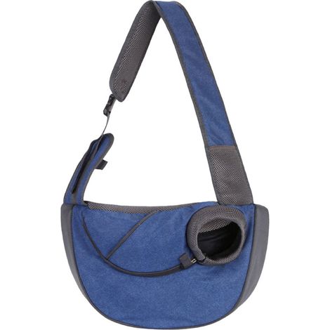 Sac de transport bandoulière pour chien et chaton, idéal pour les petits chiens et chats. Ce sac en maille respirante offre une liberté de mouvement optimale grâce à sa bandoulière ajustable. Parfait (1/5)