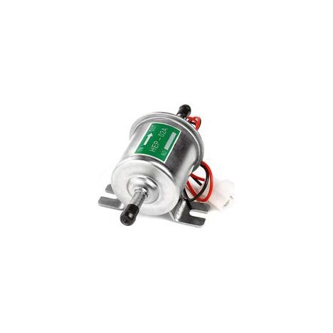 Pompe à carburant électrique universelle (argent), module de pompe à essence en ligne basse pression, moteur diesel, fixation par boulon en ligne, pour essence et diesel HEP-02A (1/5)