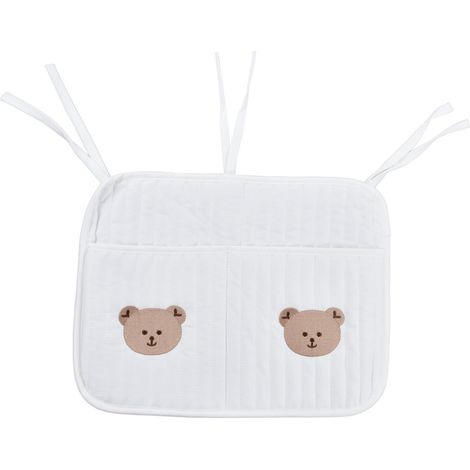 Organisateur de Lit Suspendu Motifs Adorables Coton Doux Rangement Pratique Poussette Meuble Ours Grand (1/5)