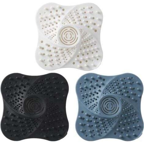 Pcs Silicone Drain Protector, Silicone Hair Catcher for Shower, Kitchen Sink Filter with Suction Cup