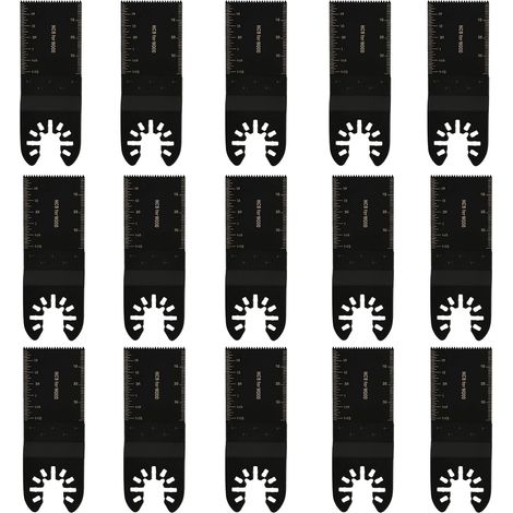 15 Pcs lame Multifonction Outil Multifonction 34Mm Oscillante Universelle Universelle Pour Outils Multifonction Lame Scie Oscillante Bois Plastique Accessoires (1/5)
