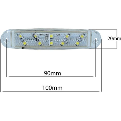 LED Seitenmarkierungsleuchte FR 0300B, weiß, 10 LEDs